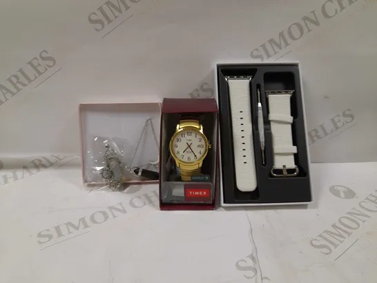 LOT OF APPROX 20 ASSORTED ITEMS - WATCH-WATCH STRAPS-NECKLESS