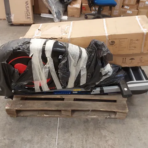 PALLET TO CONTAIN 2 ASSORTED INCOMPLETE EXERCISE MACHINES AND TRAMPOLINE PARTS