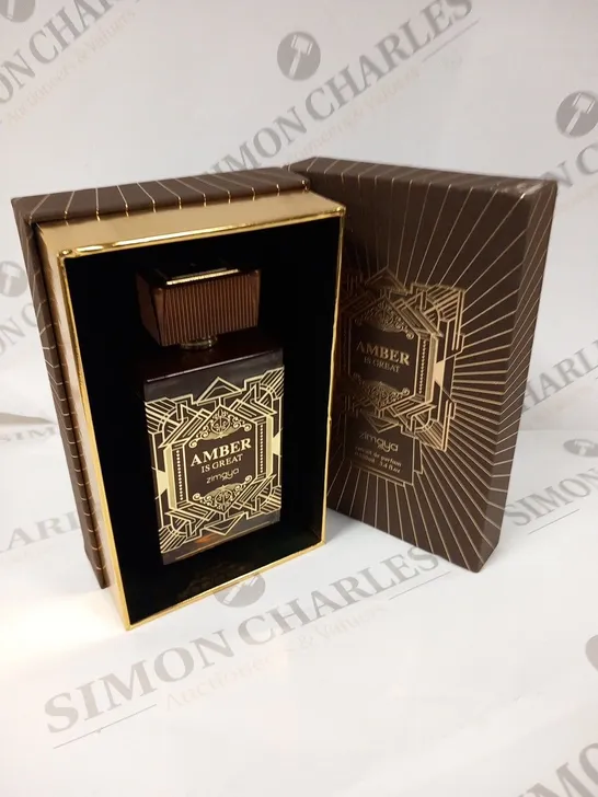 BOXED AMBER IS GREAT ZIMAYA EXTRAIT DE PARFUM 100ML