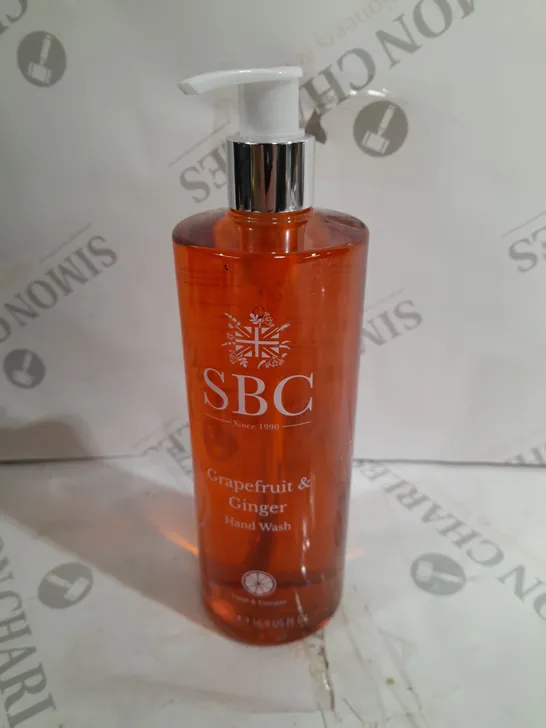 SBC GRAPEFRUIT & GINGER HAND WASH 500ML PUMP BOTTLE