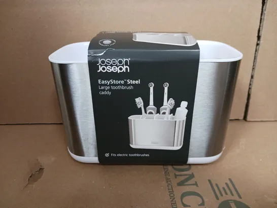 JOSEPH JOSEPH EASYSTORE STEEL TOOTHBRUSH CADDY LARGE