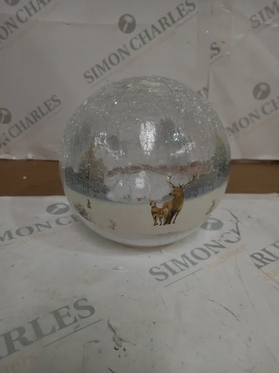 BOXED GALSS GLOBE WITH LED LIGHTING 