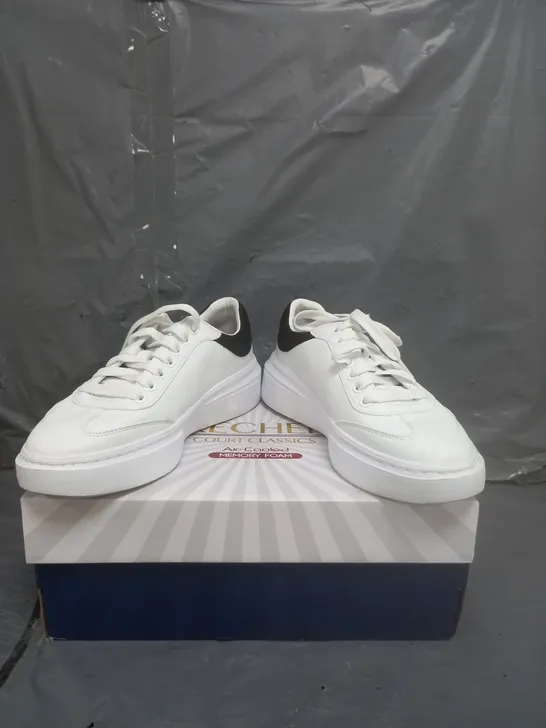 SKECHERS COURT CLASSICS TRAINERS WHITE SIZE 6