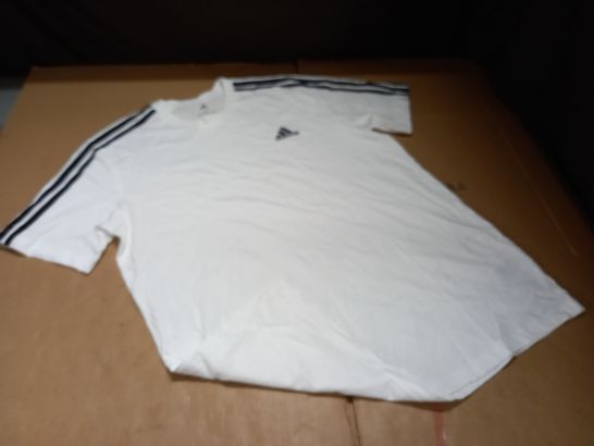 ADIDAS WHITE T-SHIRT - L