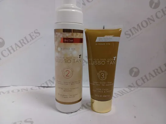 2 LA DOLCE VITA ITEMS INCLUDING TINTED SELF TAN MOUSSE (200ML) AND INSTANT GOLDEN GLOW (100ML)