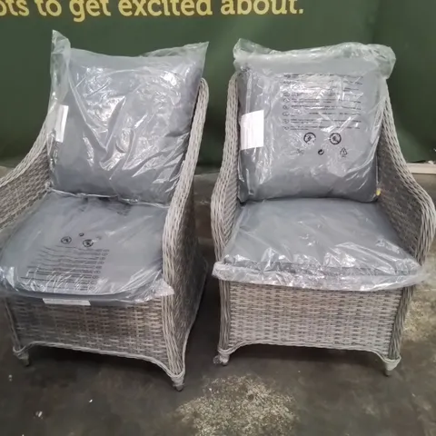 PAIR OF GOODHOME HAMILTON PATIO ARMCHAIRS