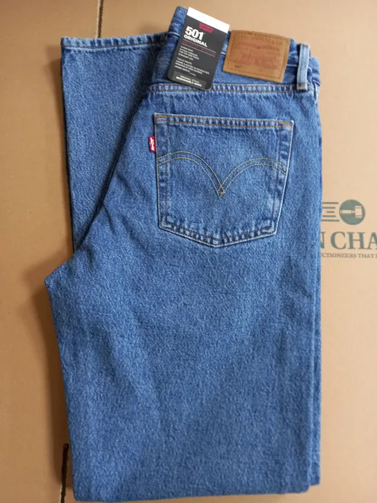 LEVIS 501 ORIGINAL STRAIGHT LEG JEANS - 27 X 30