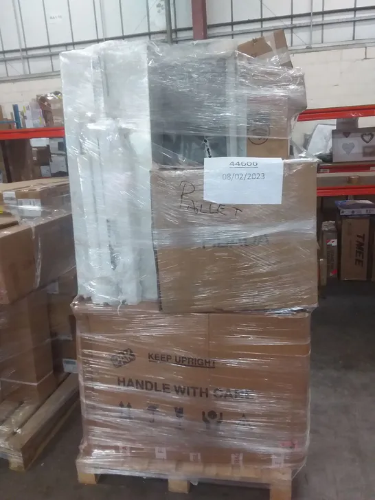 PALLET OF ASSORTED ITEMS INCLUDING HBADA OFFICE CHAIR, BEDFRAME, STORE PAK