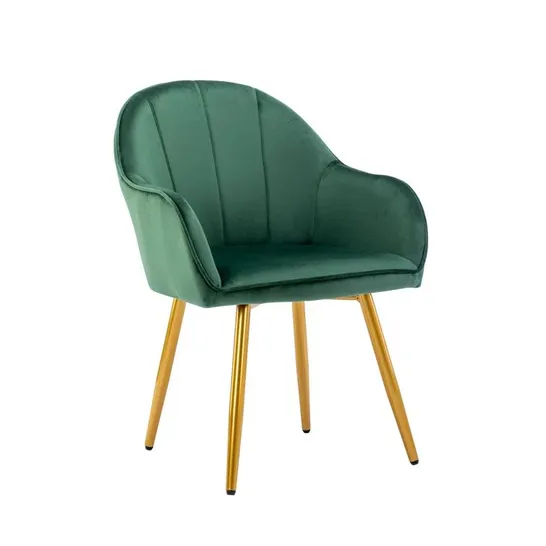 BOXED ISAIAH UPHOLSTERED DINING CHAIR - GREEN (1 BOX)