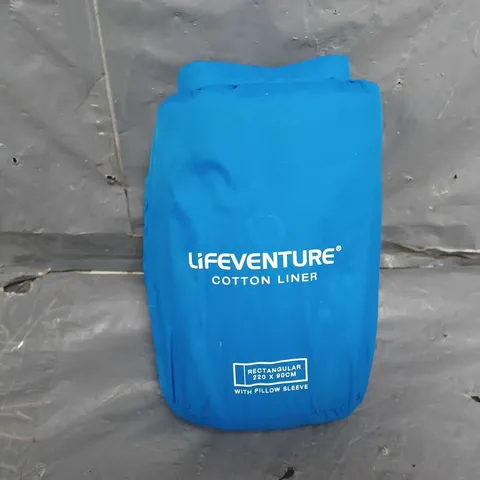 LIFEVENTURE COTTON LINER WITH PILLOW SLEEVE (220x90cm)