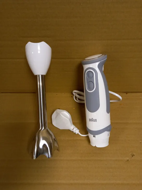 BRAUN HOUSE HOLD MQ5200 HAND BLENDER, PLASTIC, WHITE/GREY