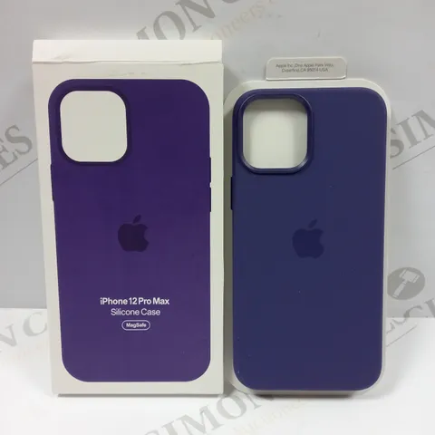 APPLE IPHONE 12 PRO MAX SILICONE CASE WITH MAGSAFE - PURPLE