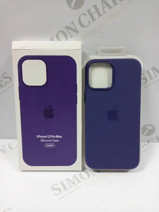 APPLE IPHONE 12 PRO MAX SILICONE CASE WITH MAGSAFE - PURPLE