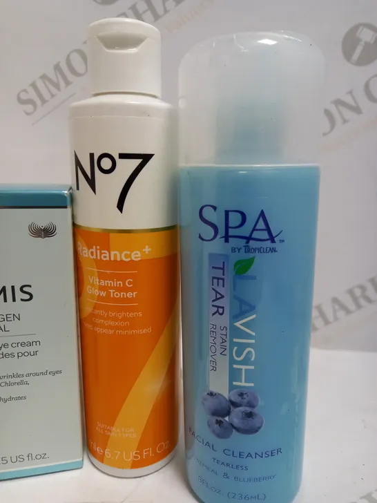 LOT OF APPROX 5 TO INCLUDE VITAMIN C CREAM , FACIAL CLEANSER , VITAMIN C GLOW TONER , ETC