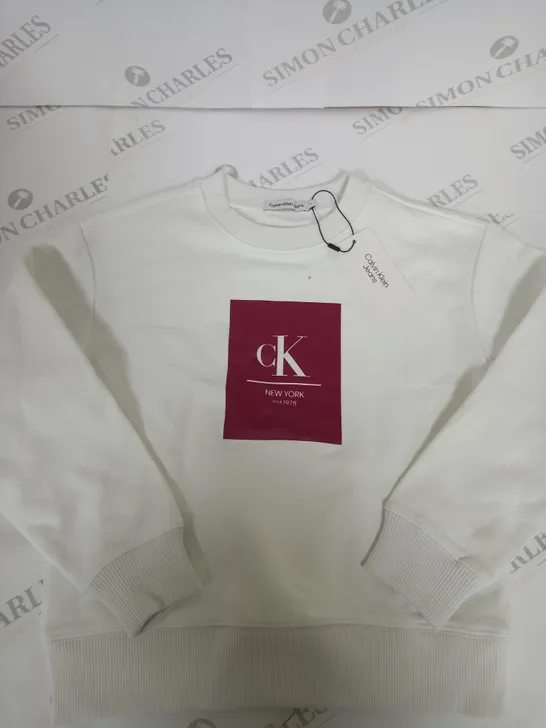 CALVIN KLEIN LONG SLEEVED JUMPER SIZE 8 YEARS