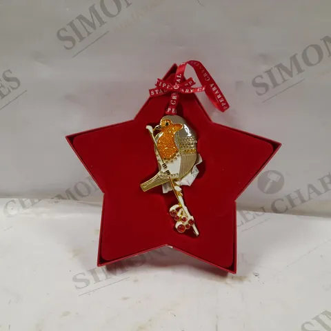 TIPPERARY CRYSTAL SPARKLE ROBIN DECORATION