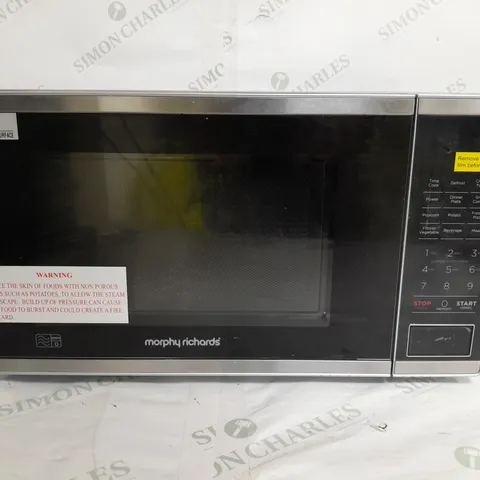 BOXED MORPHY RICHARDS LIGHT GREY MICROWAVE 