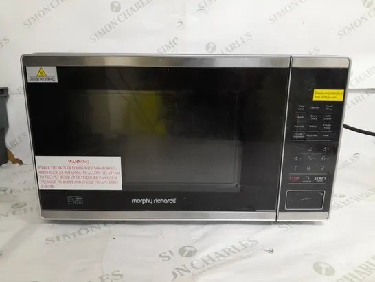 BOXED MORPHY RICHARDS LIGHT GREY MICROWAVE 