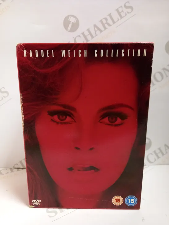 RAQUEL WELCH COLLECTION OF DVDS TO INCLUDE FATHOM, FANTASTIC VOYAGE AND BANDOLERO