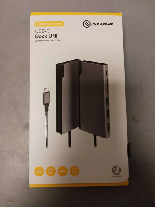 LOT OF 5 ALOGIC USB-C DOCK UNI WITH POWER DELIVERY 