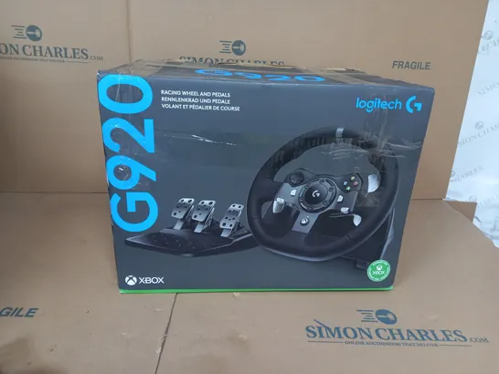 BOXED LOGITECH G G920 DRIVING FORCE RACING WHEEL BLACK