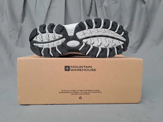 BOXED PAIR OF MOUNTAIN WAREHOUSE SHOES IN GREY UK SIZE 5