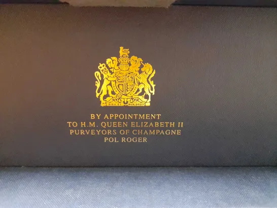 BOXED POL ROGER SIR WINSTON CHURCHILL CHAMPAGNE VINTAGE 2004 75CL BY APPOINTMENT TO H.M. QUEEN ELIZABETH II PURVEYORS OF CHAMPAGNE POL ROGER