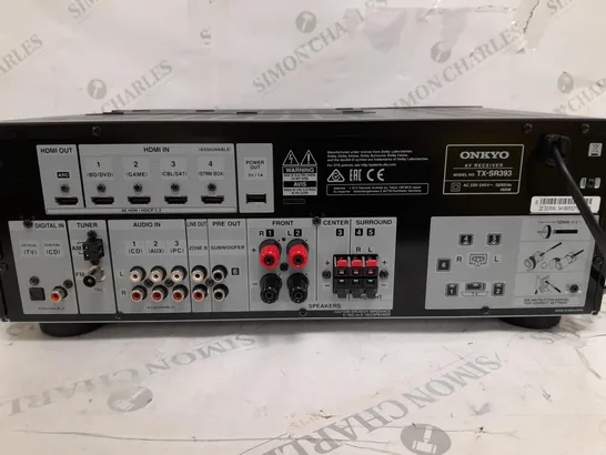 BOXED ONKYO TX-SR393 AMPLIFIER IN BLACK