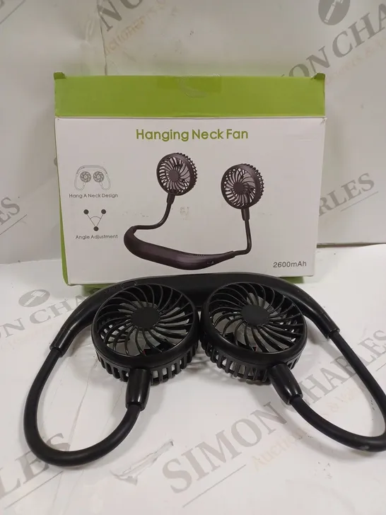 BOXED HANGING NECK FAN - BLACK 