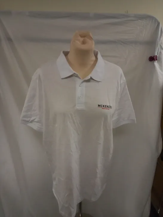 WHITE MCKENZIE POLO SHIRT 