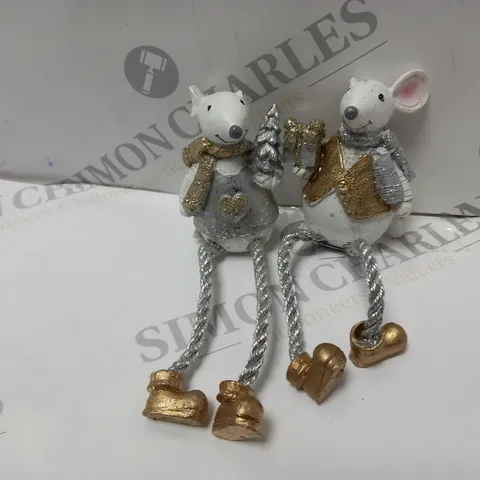 POLYRESIN MICE MIX WITH LONG LEGS 