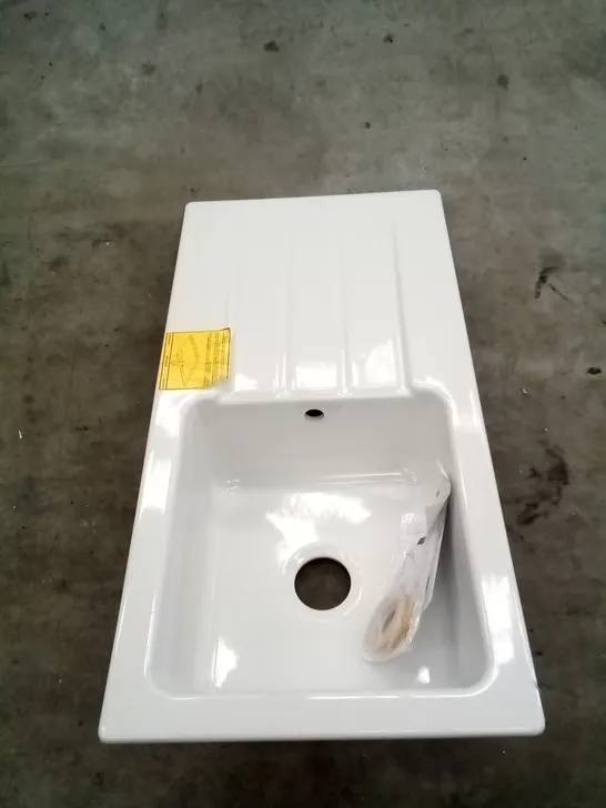 BOXED VILLAROY & BOCH 50.5 X 100CM 1 SINK 1 DRAINER - WHITE