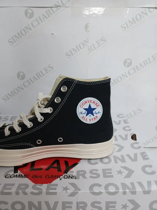 CONVERSE PLAY CHUCK 70 CDG HIGH IN BLACK- UK 10