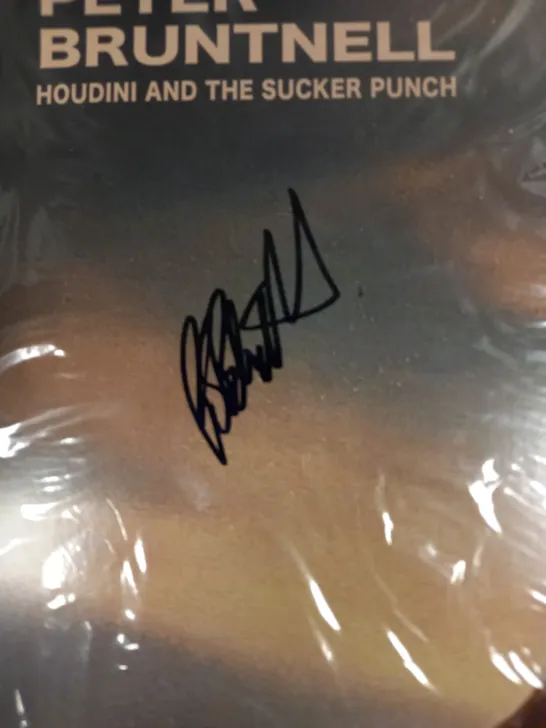 PETER BRUNTNELL HOUDINI AND THE SUCKER PUNCH SIGNED VINYL 