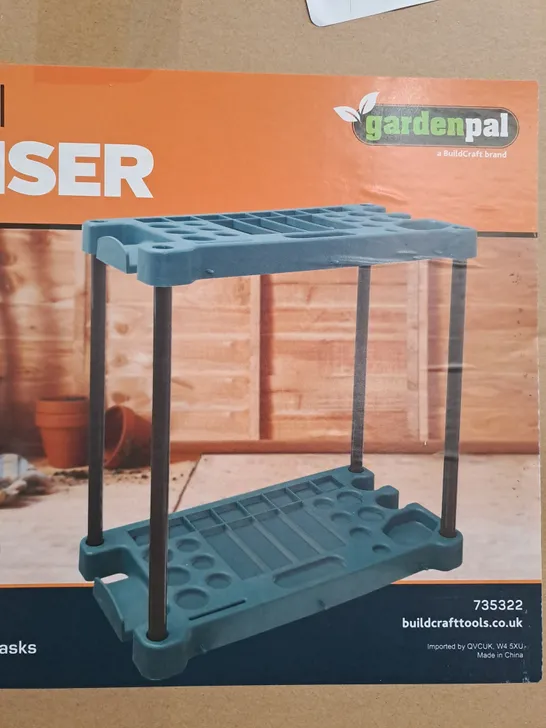 BOXED BUILDCRAFT RECTANGULAR GARDEN TOOL ORGANISER