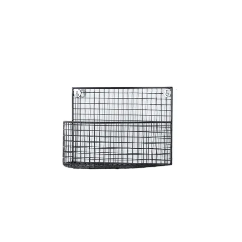 BOXED BYRON WIRE WALL BASKET - SET OF 2 (1 BOX)