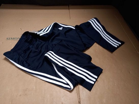 ADIDAS NAVY TRACKSUIT BOTTOMS - 14-15 YRS