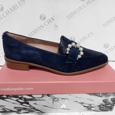 MODA IN PELLE EMBERLY NAVY SUEDE - UK SIZE 6