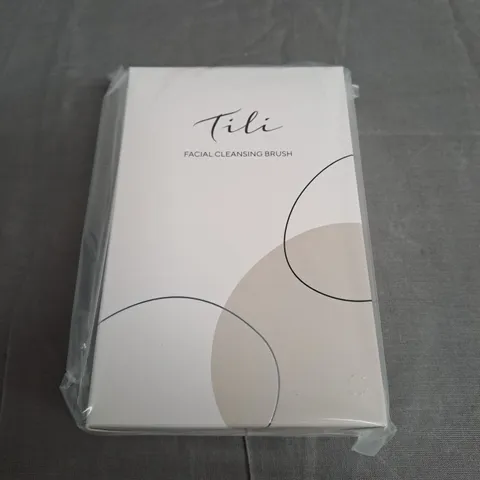 SEALED AND BOXED TILI RECHARGEABLE VARIABLE SPEED SILICONE FACIAL CLEANSING BRUSH 