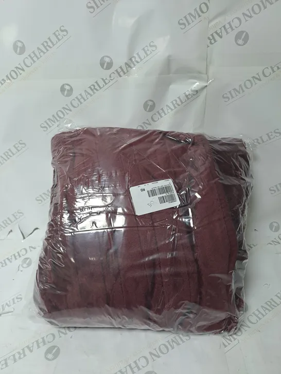 BOXED COZEE HOME VELVETSOFT HEATED THROW IN SHIRAZ WINE