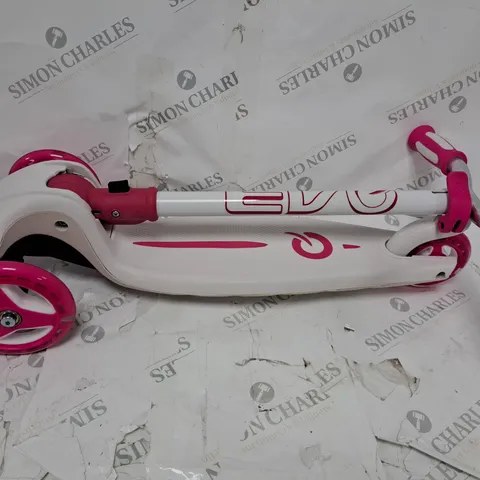 EVO COLOUR BURST PINK AND WHITE KIDS SCOOTER