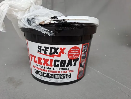 BOXED TUB OF APPROX 2KG SFIXX FLEXI COAT LIQUID RUBBER - COLLECTION ONLY