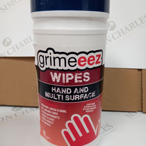 LOT OF 10 PACKS OF GRIMEEZ HAND & MULTI SURFACE WIPES (10 X 80CS)