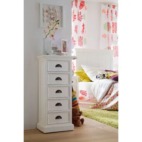 BOXED GERALD 5-DRAWER CHEST OF DRAWERS