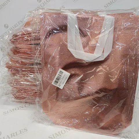 9 BRAND NEW PACKS OF12 ROSE GOLD NON-WOVEN PARTS BAGS 
