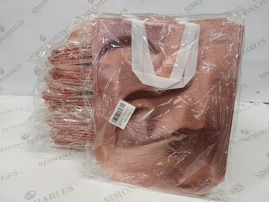 9 BRAND NEW PACKS OF12 ROSE GOLD NON-WOVEN PARTS BAGS 