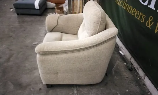 QUALITY BRITISH DESIGNED & MANUFACTURED G PLAN BEIGE FABRIC ELECTRIC RECLINING ARMCHAIR 