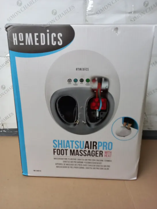 BOXED HOMEDICS SHIATSU AIR PRO FOOT MASSAGER WITH HEAT