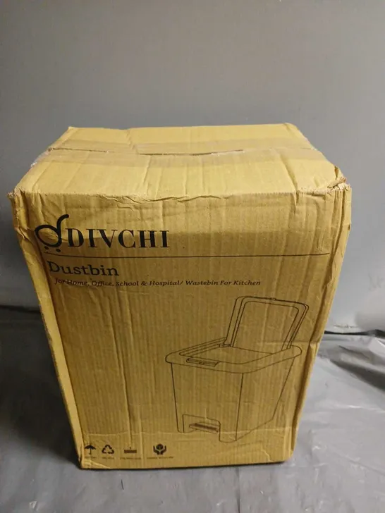 BOXED DIVCHI SMART DUSTBIN IN GREY