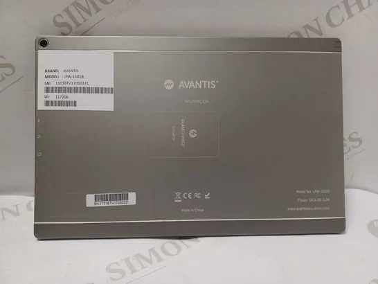 AVANTIS LPW-1101B WORKBOOK TABLET 